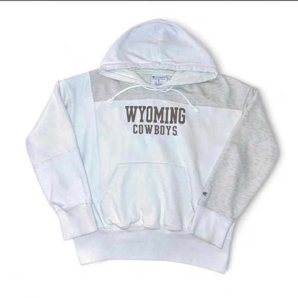 Champion Tops - Champion Hooded Sweatshirt - Cream & White